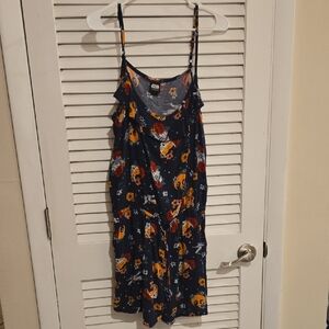 NWOT Rare Star Wars Floral Spaghetti Strap Romper